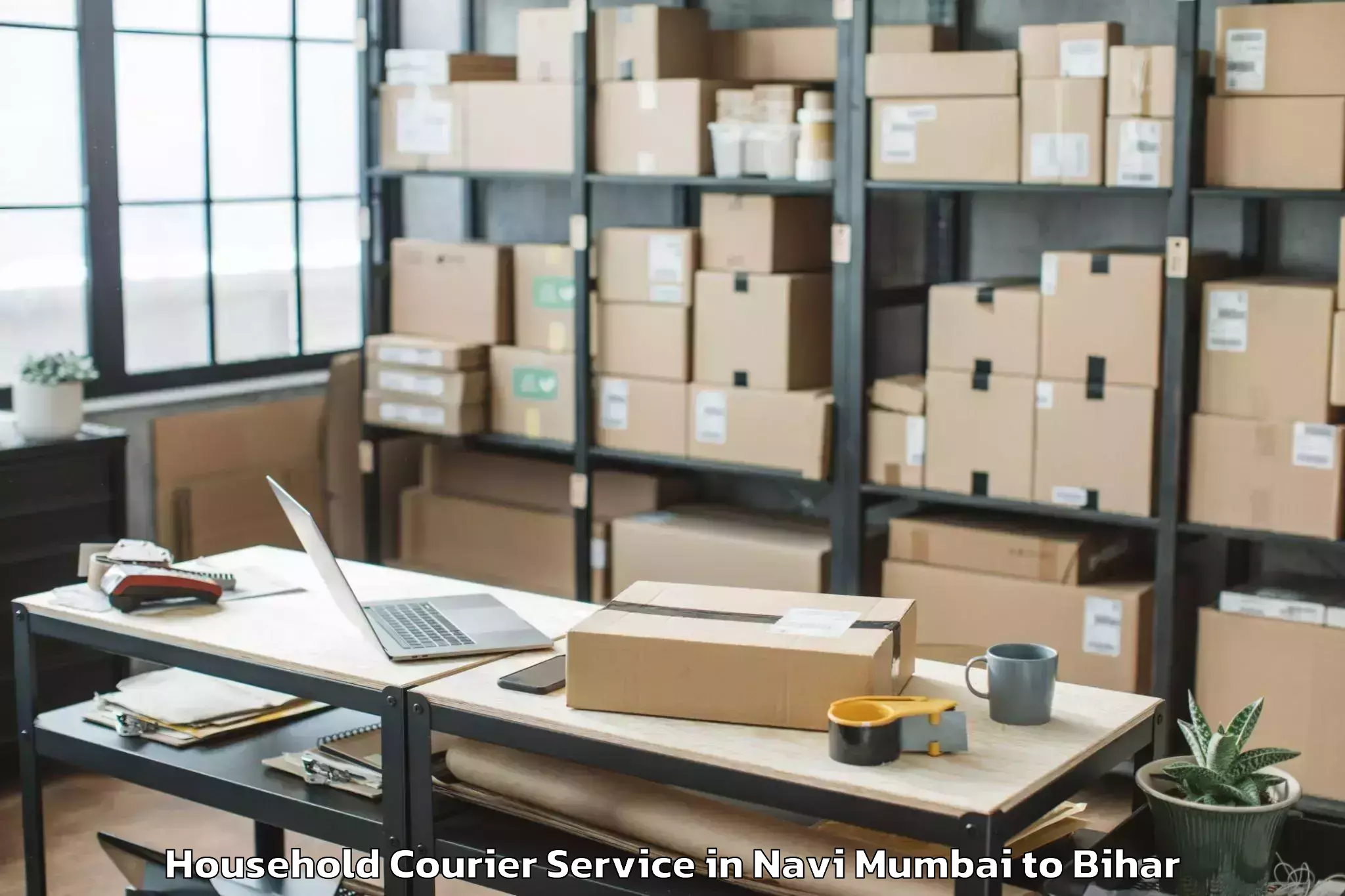 Book Navi Mumbai to Rajauli Household Courier